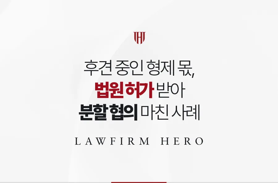후견 중인 형제가 있는 어머니 상속, 법원 허가로 분할 협의를 매듭지은 사례